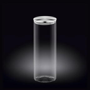Wilmax Vorratsglas 1800 ml mit Edelstahldeckel 2er Set WL-888519/A2