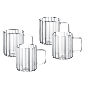 Wilmax Rillentasse 150 ml Thermoglas 6er Set WL-888613/A6