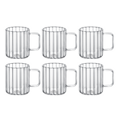 Wilmax Rillentasse 150 ml Thermoglas 6er Set WL-888613/A6