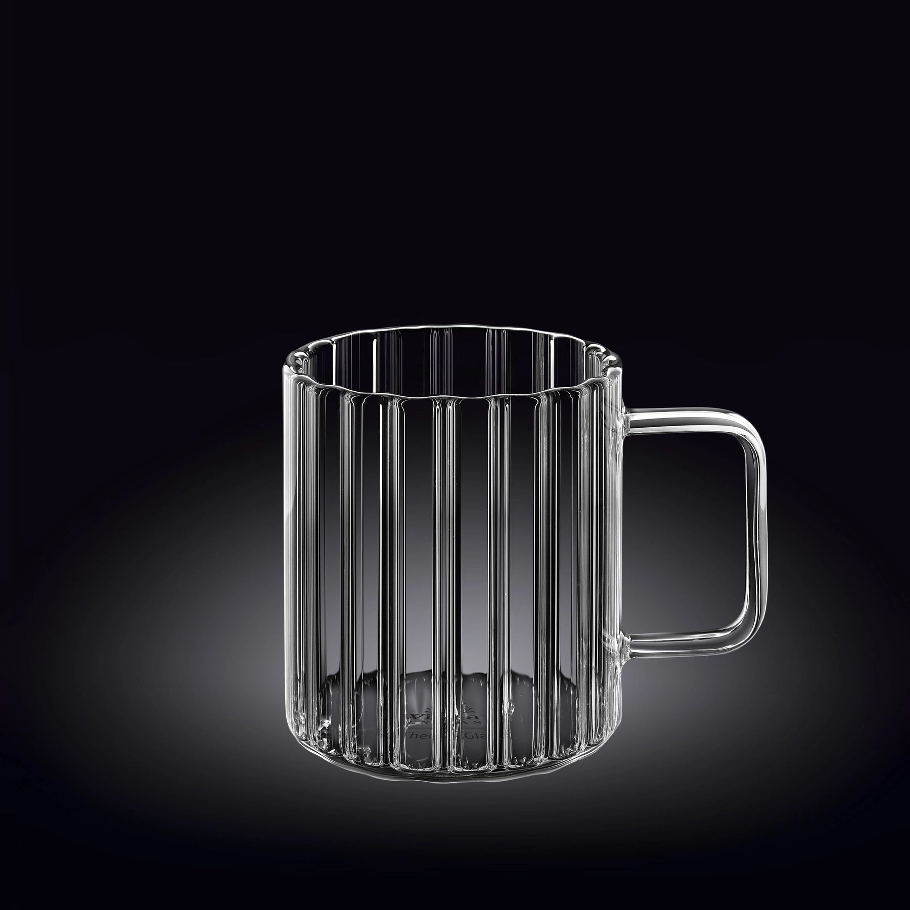 Wilmax Glas mit Henkel 550 ml Borosilikatglas WL-888618/A