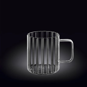 Wilmax Glas mit Henkel 550 ml Borosilikatglas WL-888618/A
