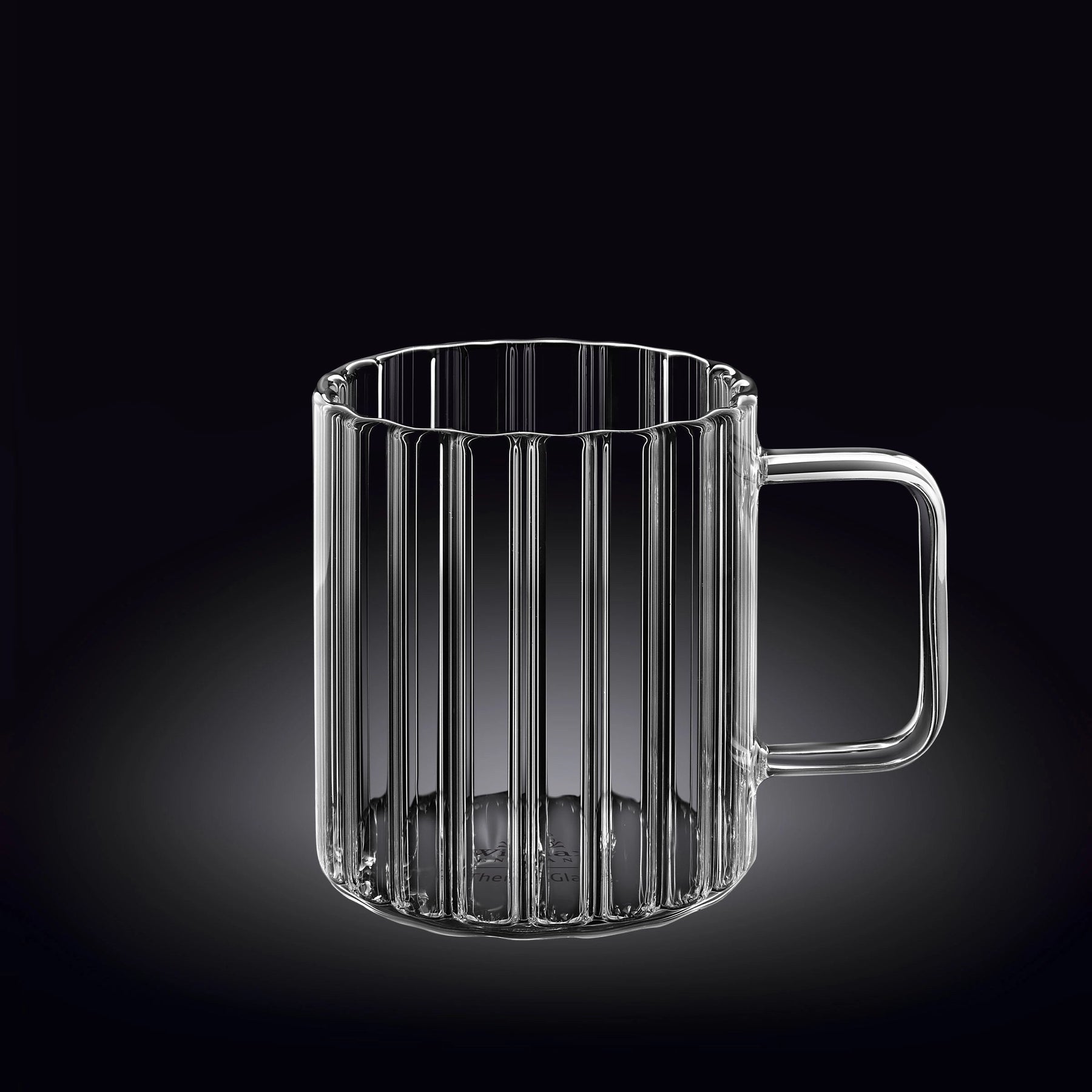 Wilmax Glas mit Henkel 550 ml Borosilikatglas WL-888618/A