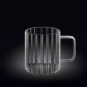 Wilmax Glas mit Henkel 550 ml Borosilikatglas WL-888618/A