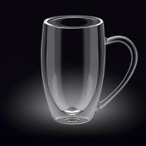 Wilmax Doppelwandiger Thermobecher 500 ml Transparent WL-888742/A