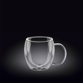 Wilmax Doppelwandige Tasse 200 ml Transparent WL-888745/A