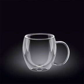 Wilmax doppelwandiger Glasbecher