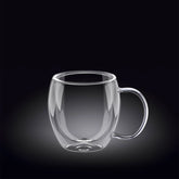 Wilmax Doppelwandiger Glasbecher 250 ml Transparent WL-888746/A