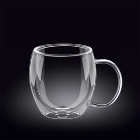 Wilmax doppelwandiger Glasbecher