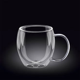 Wilmax Doppelwandiger Glasbecher 400 ml Transparent WL-888748/A