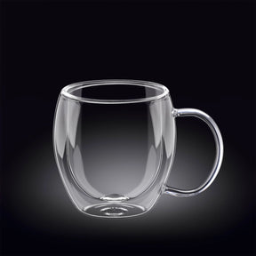 Wilmax Doppelwandiger Glasbecher 400 ml Transparent WL-888748/A