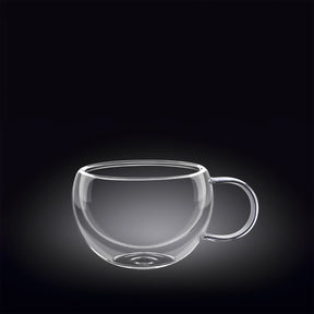 Wilmax Doppelwandige Glastasse 250 ml Transparent WL-888768/A