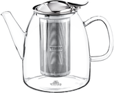 Wilmax Teekanne 600 ml Borosilikatglas Edelstahlfilter