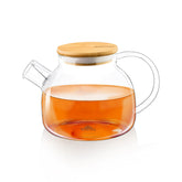 Wilmax Glasteekanne 1100 ml Edelstahlfilter Transparent WL-888811/A