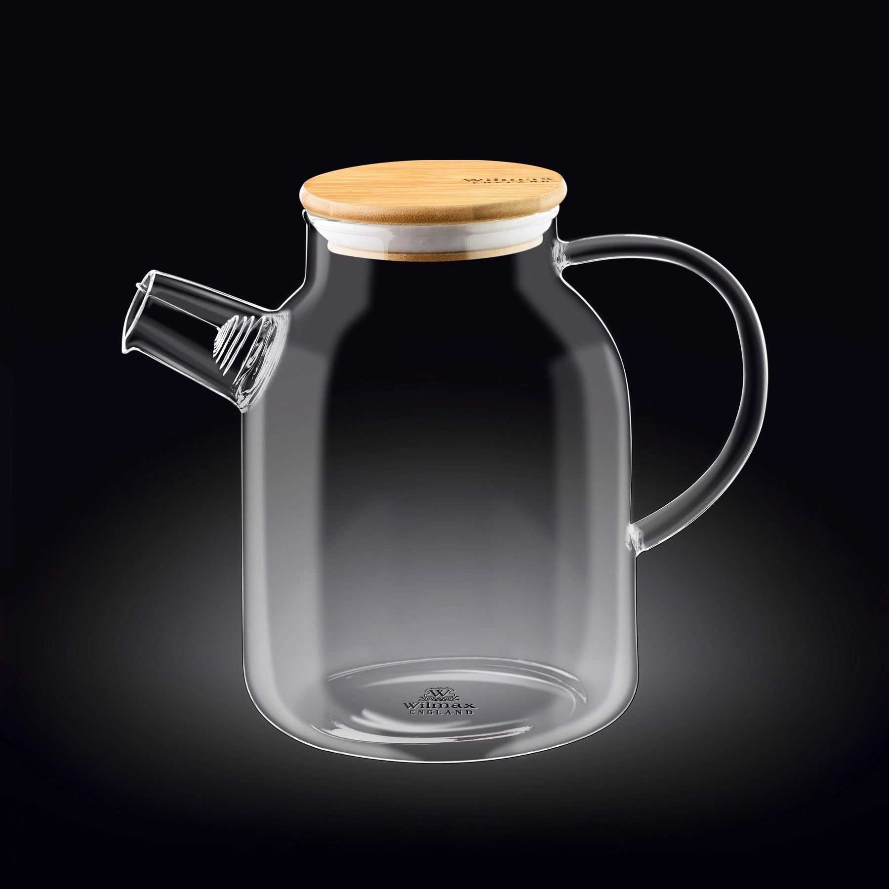 Wilmax Glasteekanne 1100 ml Edelstahlfilter Transparent WL-888811/A
