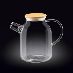 Wilmax Glasteekanne 1100 ml Edelstahlfilter Transparent WL-888811/A
