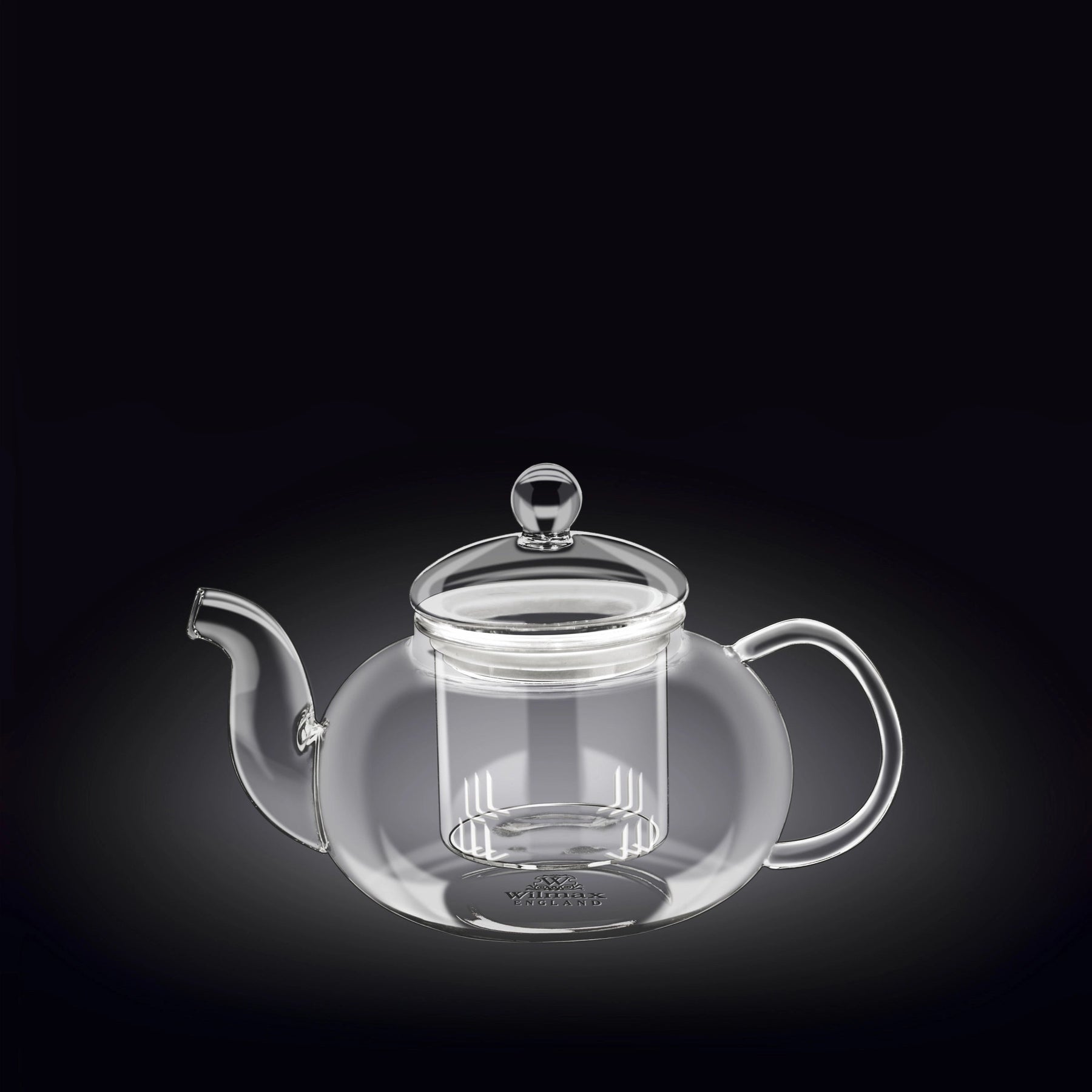 Wilmax Teekanne 1200 ml Borosilikatglas Edelstahlfilter WL-888813/A