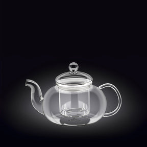 Wilmax Teekanne 1200 ml Borosilikatglas Edelstahlfilter WL-888813/A