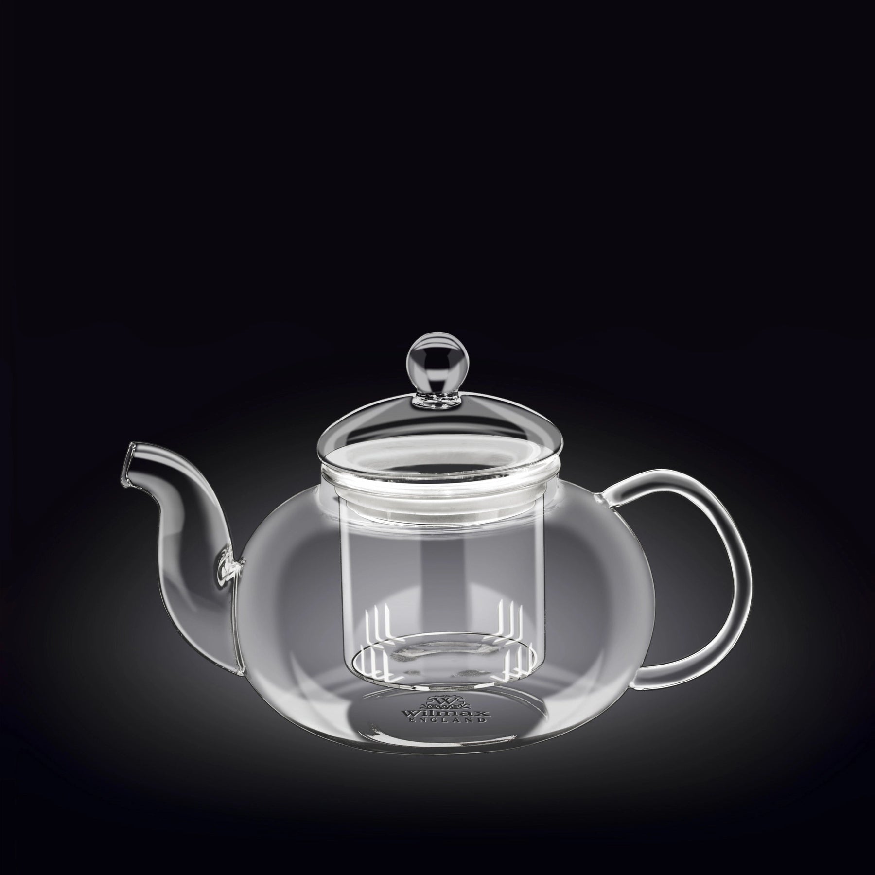 Wilmax Teekanne 1200 ml Borosilikatglas Edelstahlfilter WL-888813/A