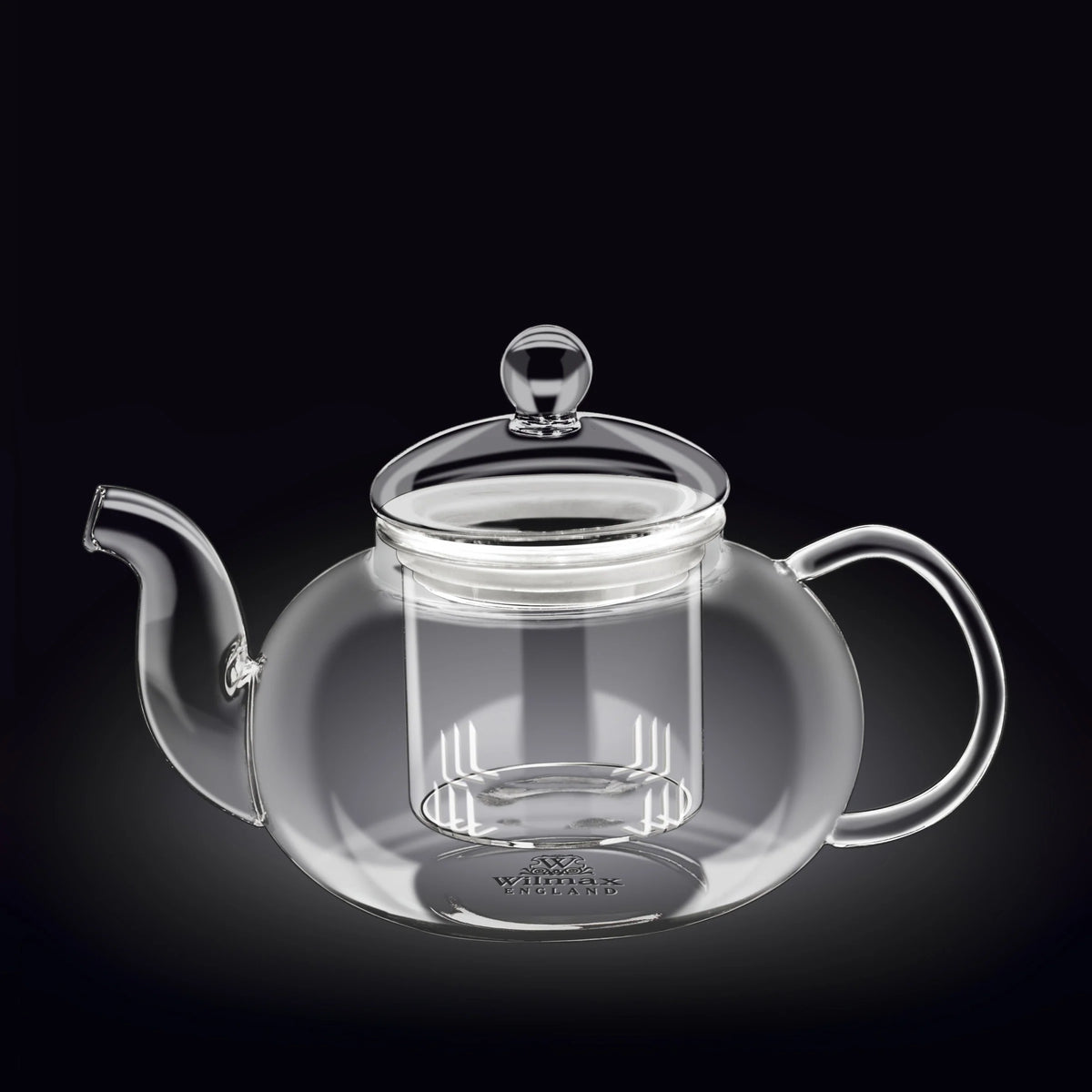 Wilmax Teekanne 1550 ml Glas mit Glasdeckel Transparent WL-888814/A