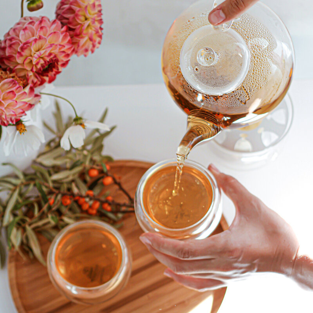 Wilmax Teekanne 800 ml hitzebeständiges Borosilikatglas