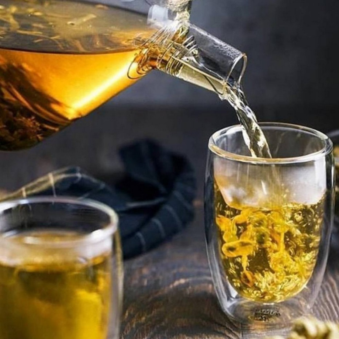 Wilmax Teekanne 1500 ml aus hitzebeständigem Glas mit Filter