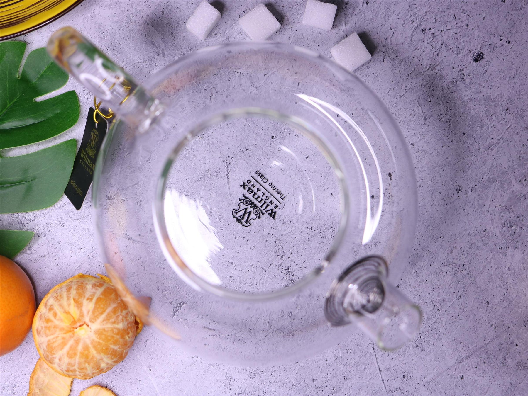 Wilmax Teekanne 1500 ml aus hitzebeständigem Glas mit Filter