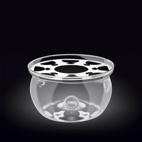 Wilmax Stövchen aus Glas für Teekannen Transparent WL-888903/A