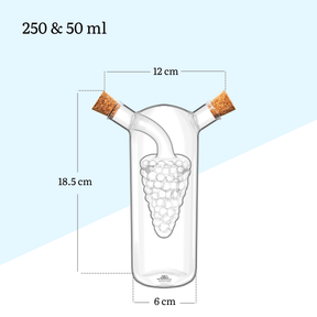 Wilmax Öl-/Essigflasche 250/50 ml Glas