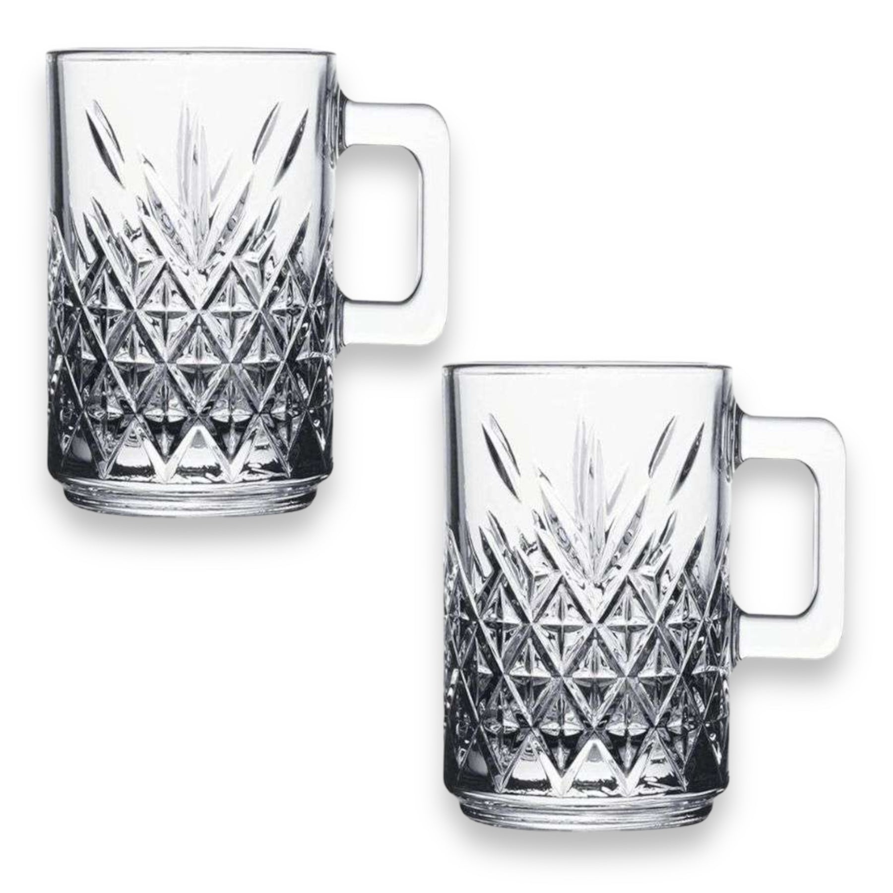 Pasabahce Timeless Mug mit Henkel - 2er Set