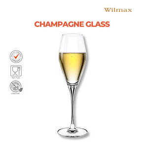 Wilmax Champagnerflöte 290 ml Kristallglas Transparent 2er Set WL-888050/2C