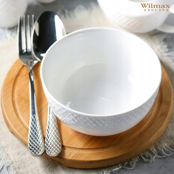 Wilmax Schale 20 cm 1850 ml Weiß Porzellan 2er Set WL-880114/2C