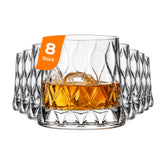 Pasabahce Leafy Whiskyglas 8er Set 300 ml Trinkglas für Whisky