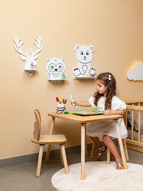 Cozy Collections Tier-Wandregal-Set 3-teilig