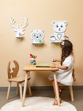 Cozy Collections Tier-Wandregal-Set 3-teilig