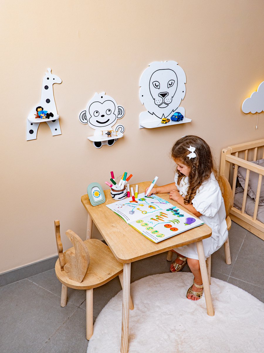 Cozy Collections Tier-Wandregal-Set 3-teilig