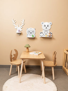 Cozy Collections Tier-Wandregal-Set 3-teilig