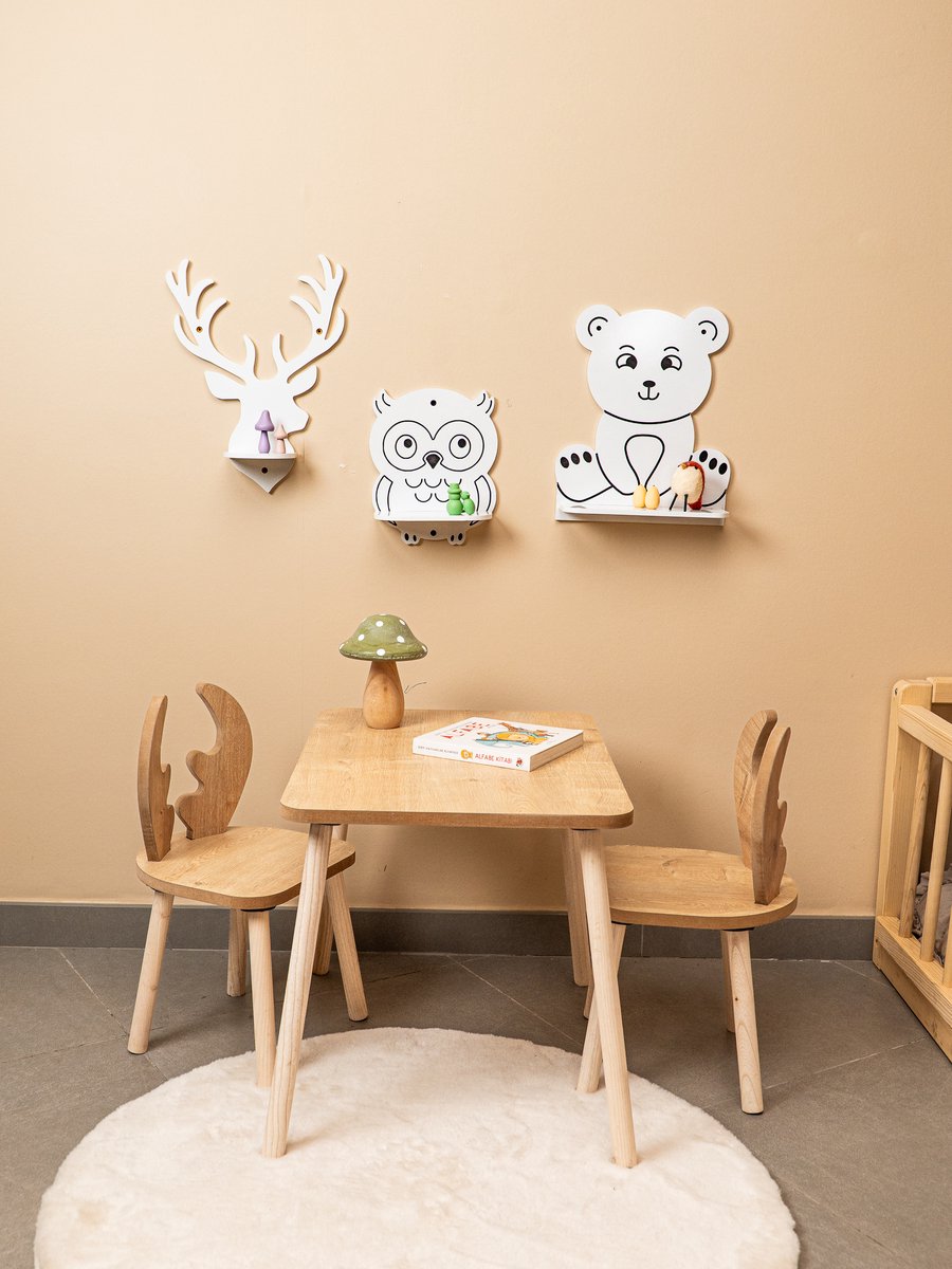 Cozy Collections Tier-Wandregal-Set 3-teilig