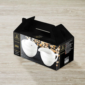 Wilmax Zucker & Sahne Set 2-teilig Weiß Porzellan WL-880112/2C