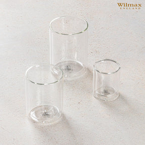 Wilmax Doppelwandiges Glas 200 ml Transparent WL-888782/A