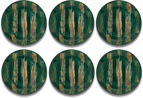 Wilmax Teller 18 cm Grün Porzellan 6er Set WL-668511/A6