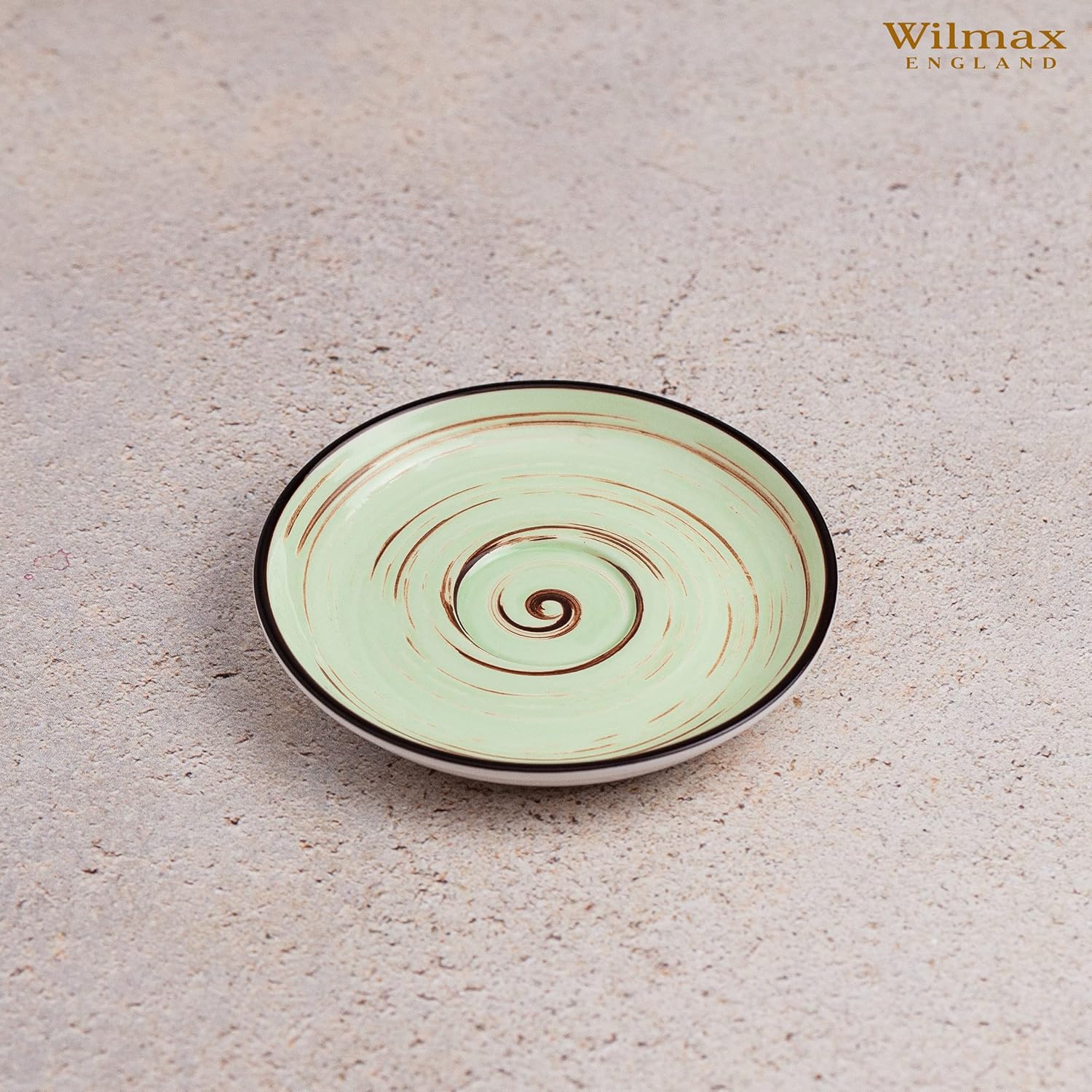 Wilmax Untertasse 14 cm Pistazie Porzellan WL-669135/B