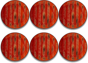 Wilmax Teller 18 cm Rot Porzellan 6er Set WL-668211/A6