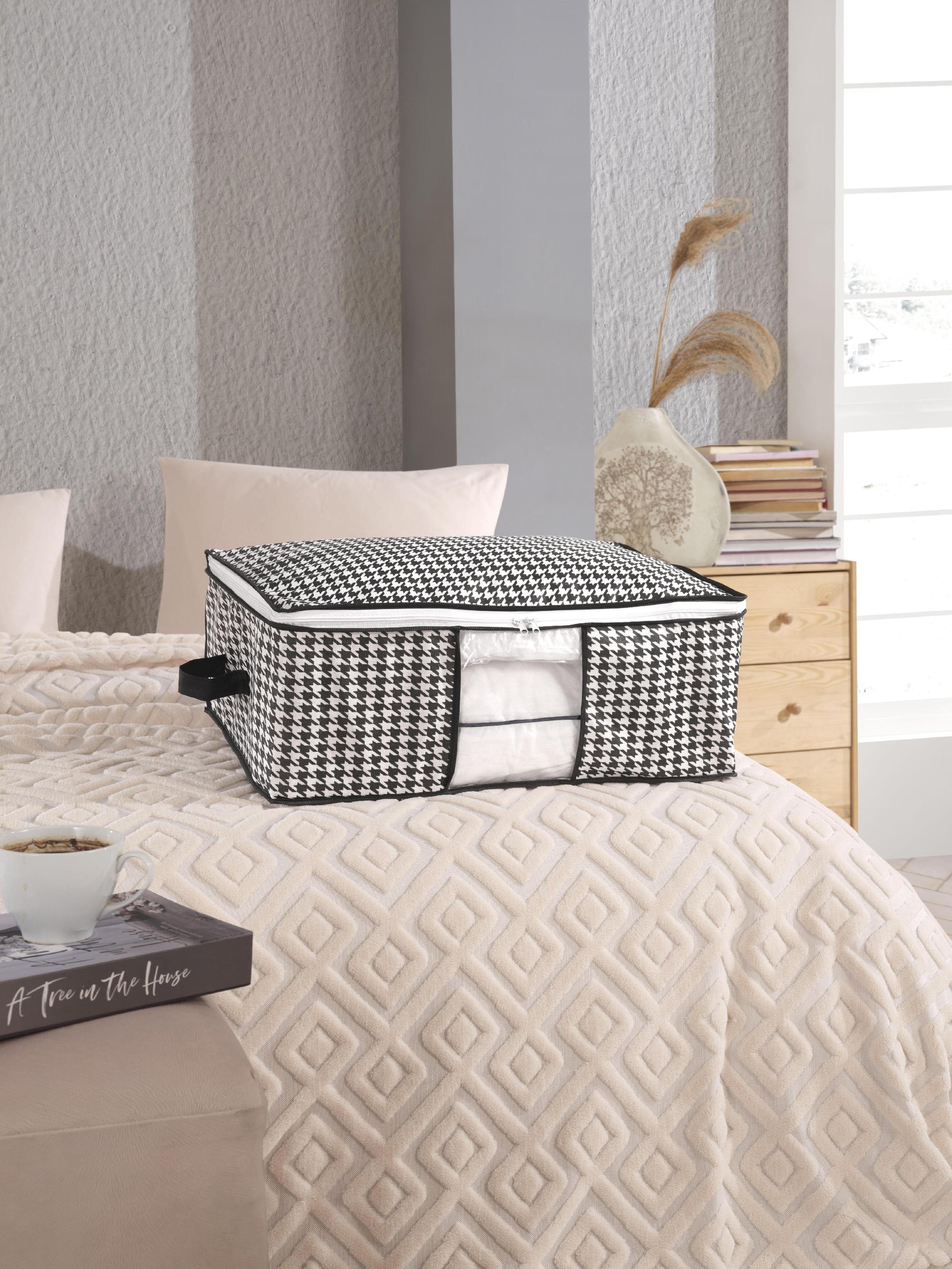 Formeya 4  Sockel- und Unterbett-Organizer mit Fenstern - Sockel unter dem Sockel, 64 x 45 x 22 cm