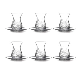 Pasabahce Timeless Teeset 155 ml (5 3/4 oz) - 6er Set mit Untertassen