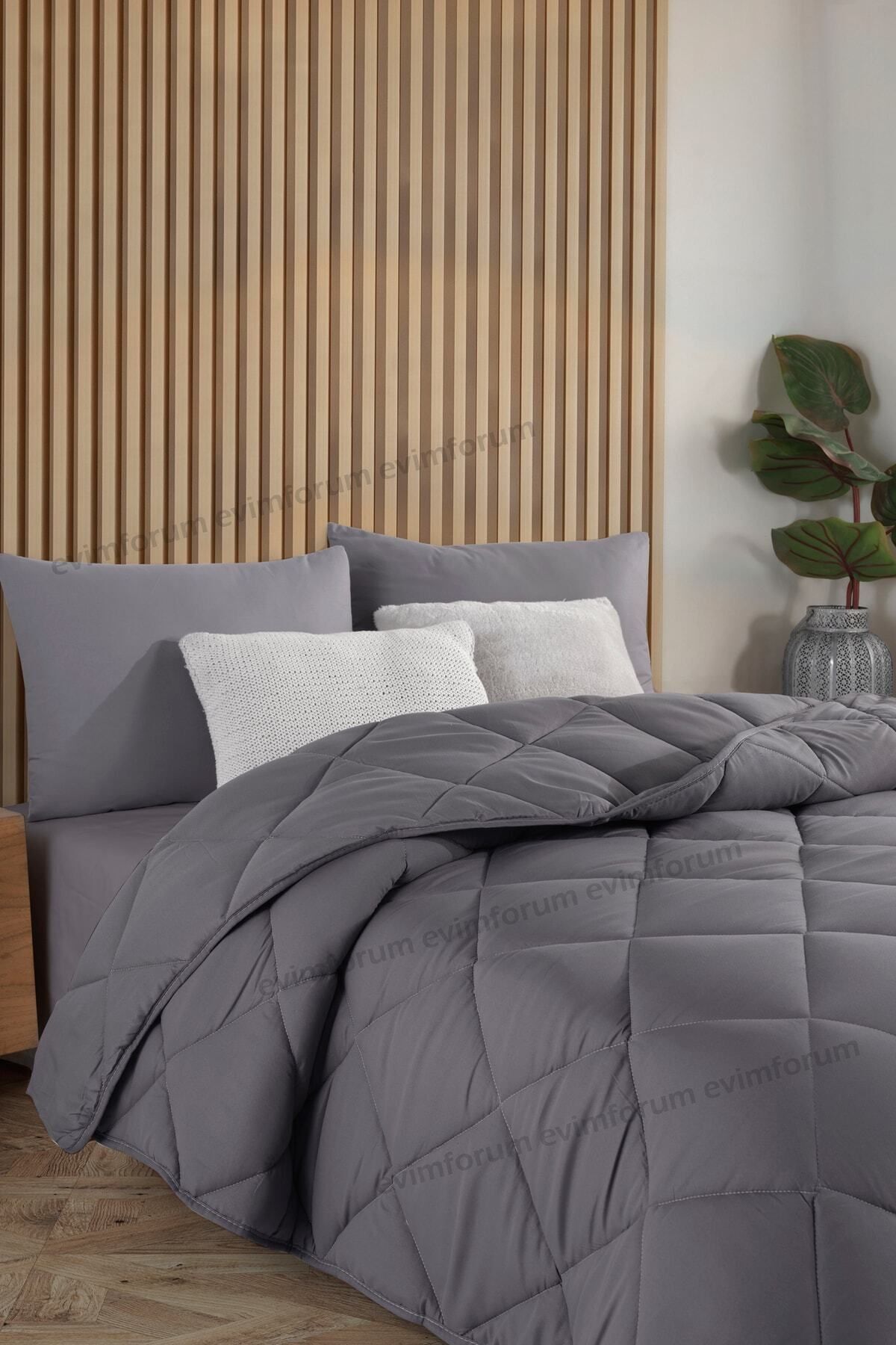 Anthracite Gray Soft Winter Quilt Double 195*215