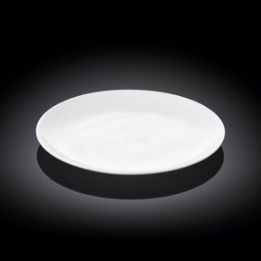 Wilmax Dessertteller 18 cm aus Porzellan, Weiß
