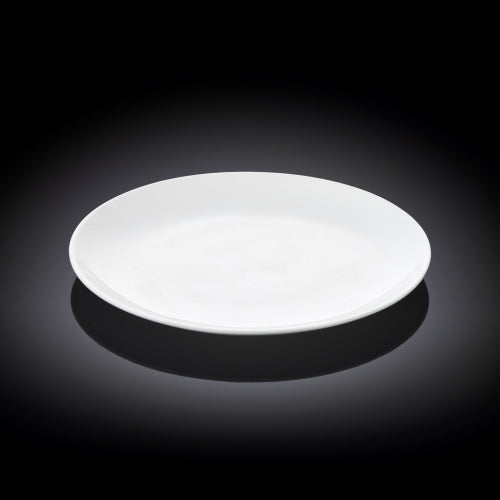 Wilmax Dessertteller 18 cm aus Porzellan, Weiß