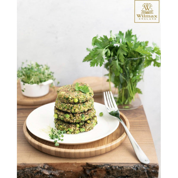 Wilmax Speiseteller 23 cm aus Porzellan, Weiß