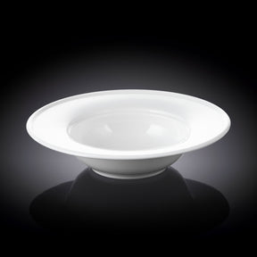 Wilmax Tiefer Teller 23 cm 395 ml aus Porzellan, Weiß WL-991020/A