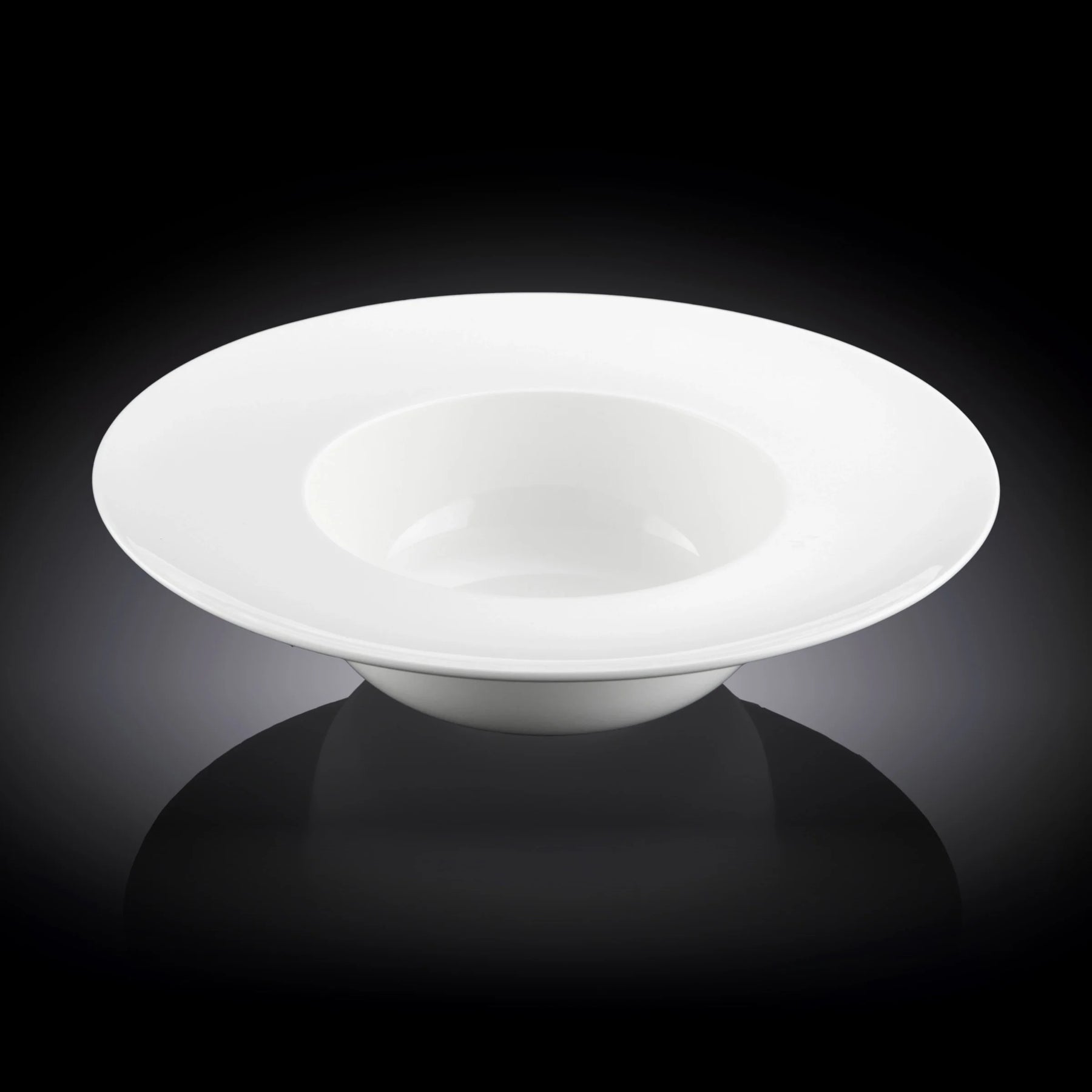 Wilmax Tiefer Teller 25.5 cm 600 ml aus Porzellan, Weiß WL-991187/A